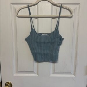 La Hearts Blue Ribbed Camisole